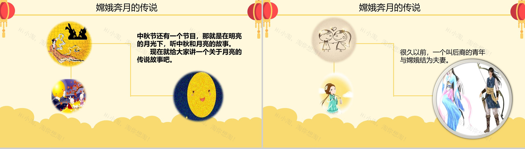 时尚简约月饼背景中秋佳节活动主题班会PPT模板-5