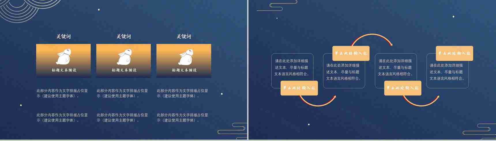 古典深色中国风创意中秋佳节宣传策划PPT模板-3