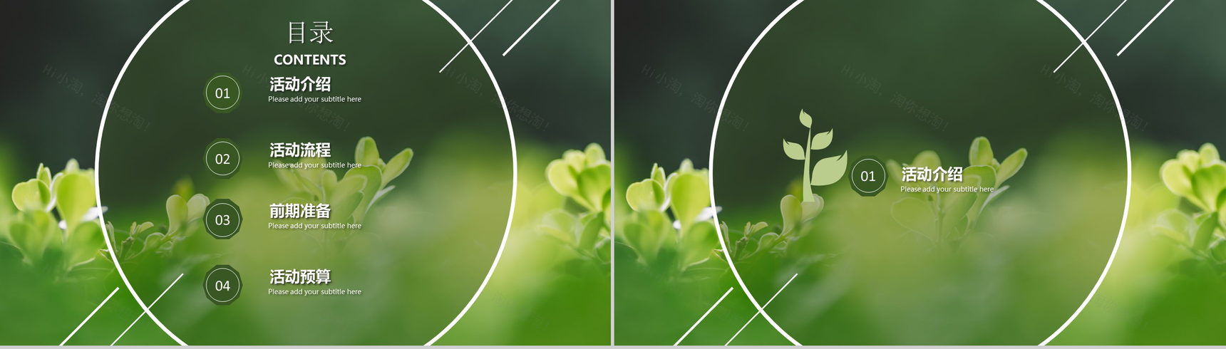植树节植树造林活动策划PPT模板-2