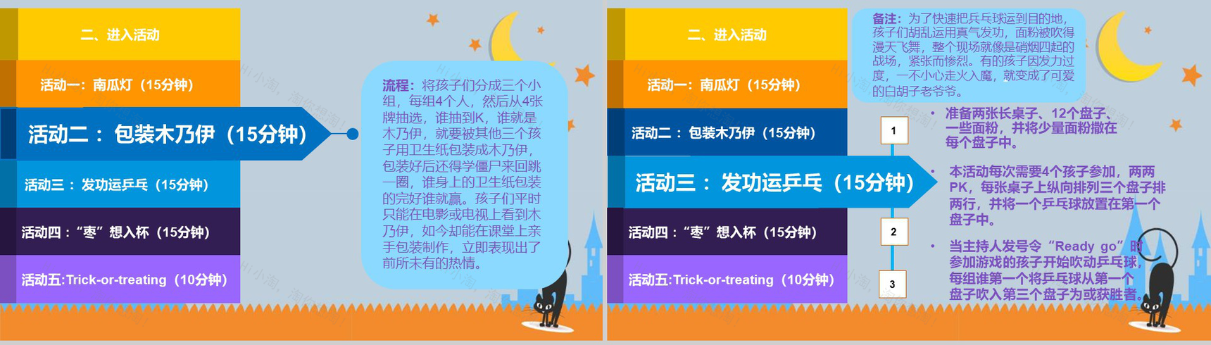 万圣节狂欢夜活动策划方案节日庆典PPT模板-10