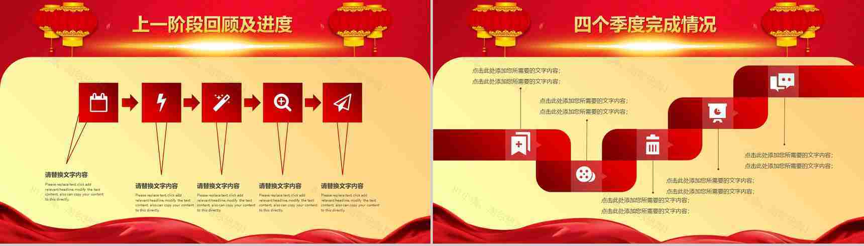 动态2019年终总结暨誓师大会通用PPT模板-7