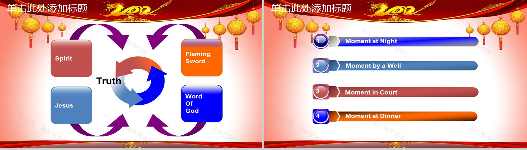 元宵佳节吉庆商务通用PPT模板-19