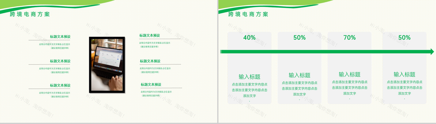 绿色商务风年终好价节电商销售运营方案PPT模板-3