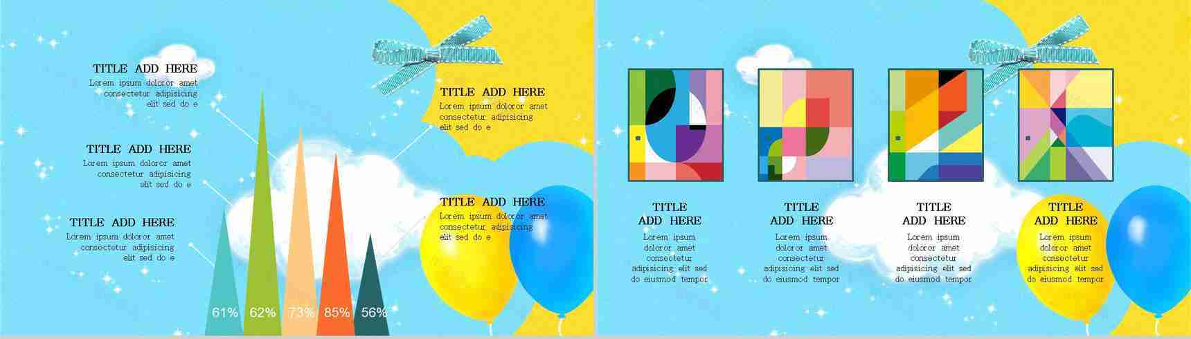 小丑卡通动态愚人节节日派对活动策划PPT模板-9