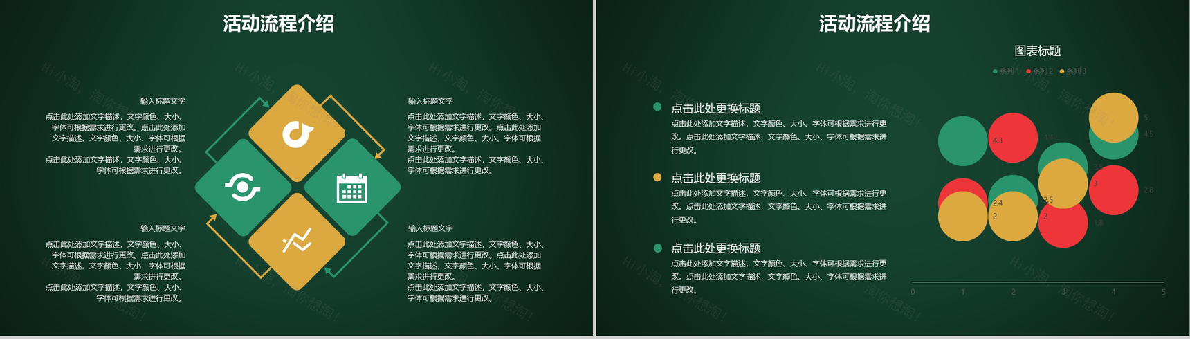 绿色手绘小清新圣诞快乐圣诞节活动策划PPT模板-3