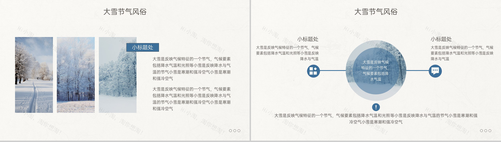 米黄简约风传统节气大雪主题活动宣传方案PPT模板-5