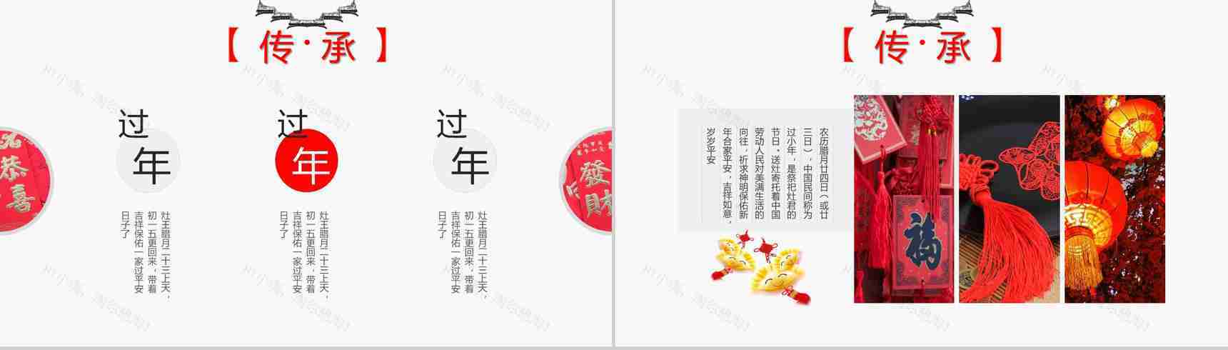春节过小年文化活动宣传PPT模板-9