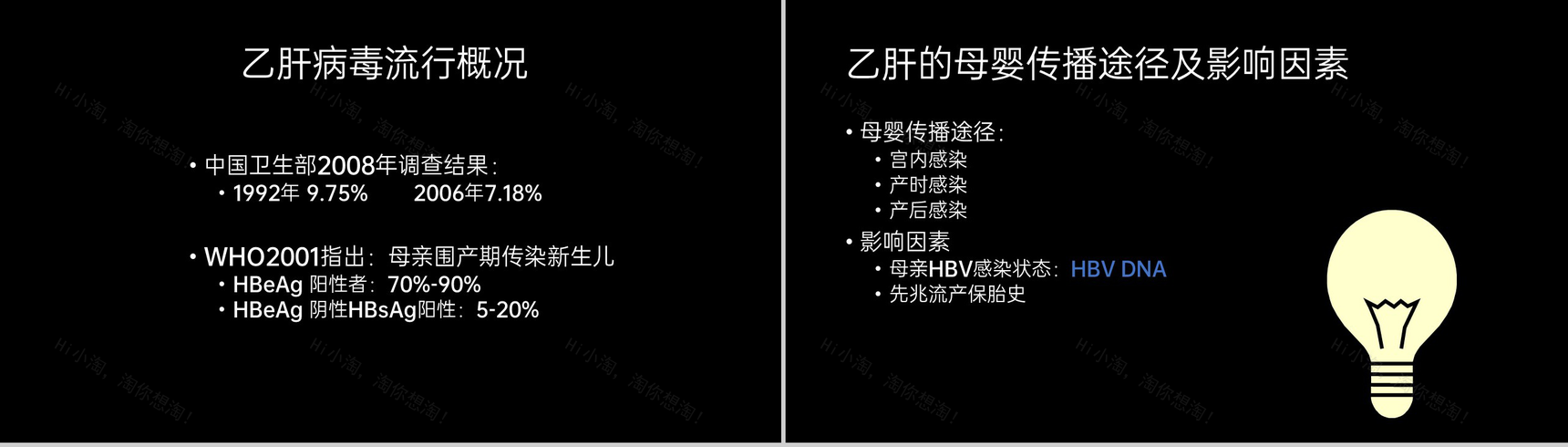 黑色简约预防艾滋病梅毒乙肝母婴三病阻断传播知识PPT模板-18