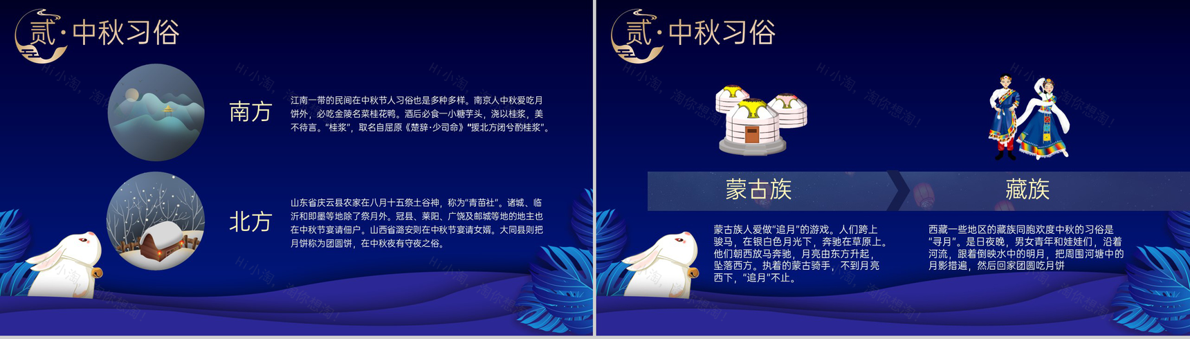 蓝色大气中国风情满中秋欢度中秋活动策划方案PPT模板-6