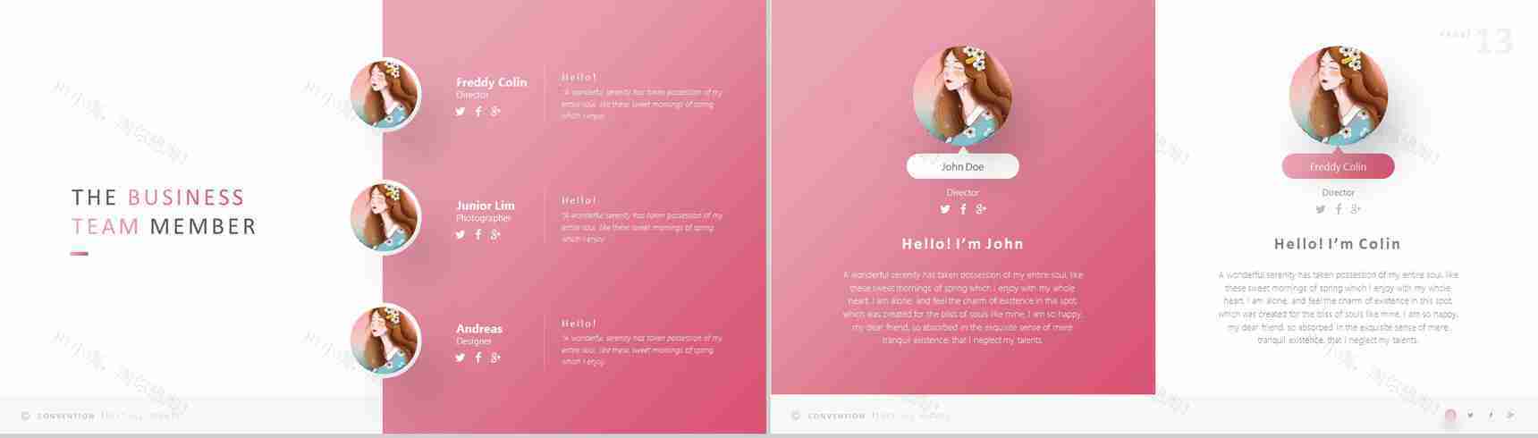 38清新女王节活动宣传PPT模板-7