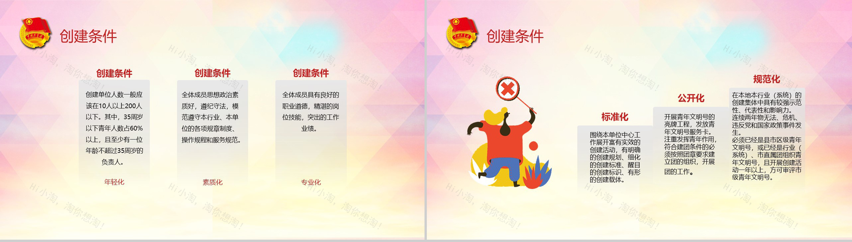 放飞梦想助力中国青年文明号掠影PPT模板-4