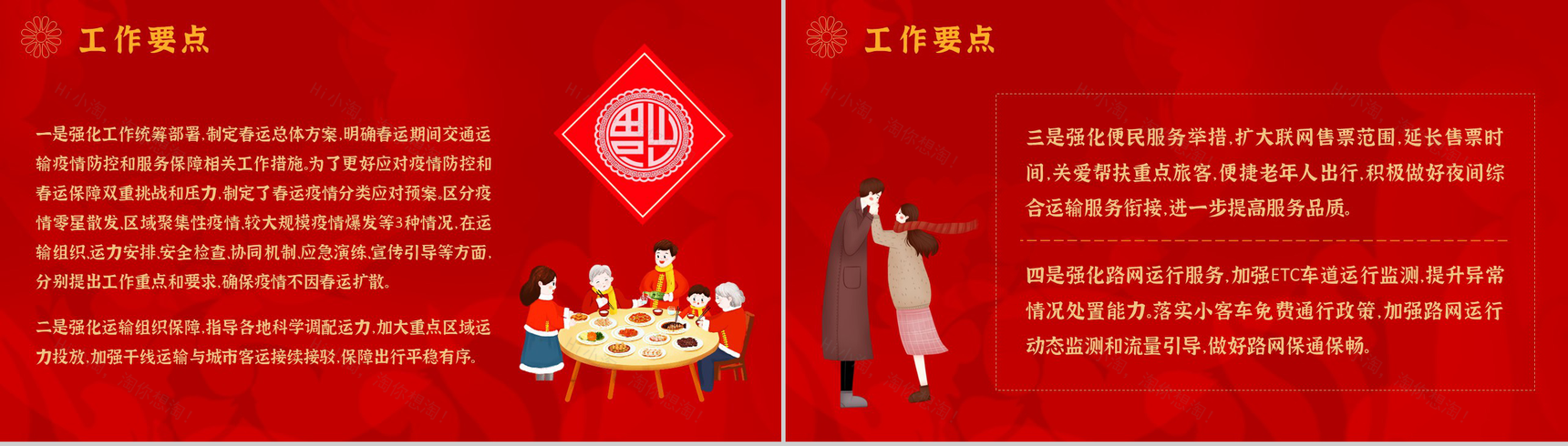 红色大气春运出行防疫指南预防新冠疫情知识学习PPT模板-3