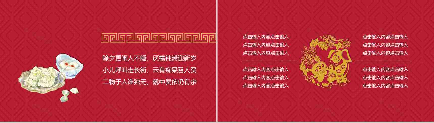 新春快乐新春习俗介绍宣传PPT模板-10