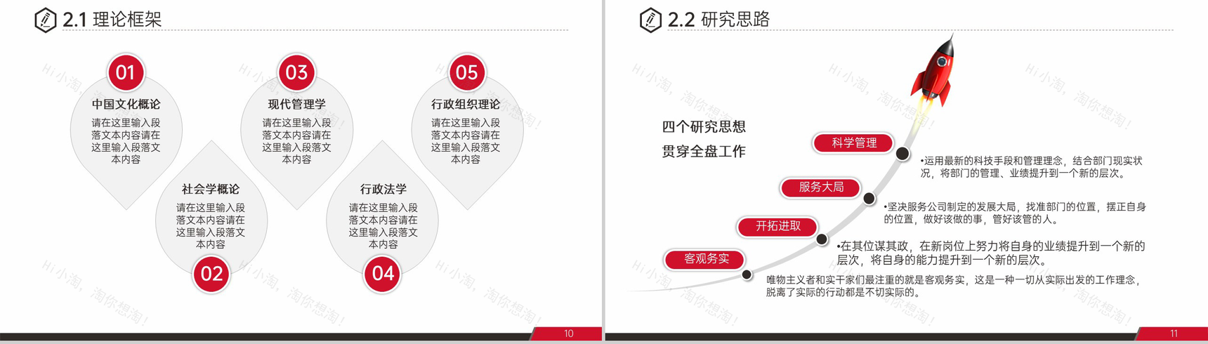 红黑简约风毕业论文答辩开题报告演讲PPT模板-6
