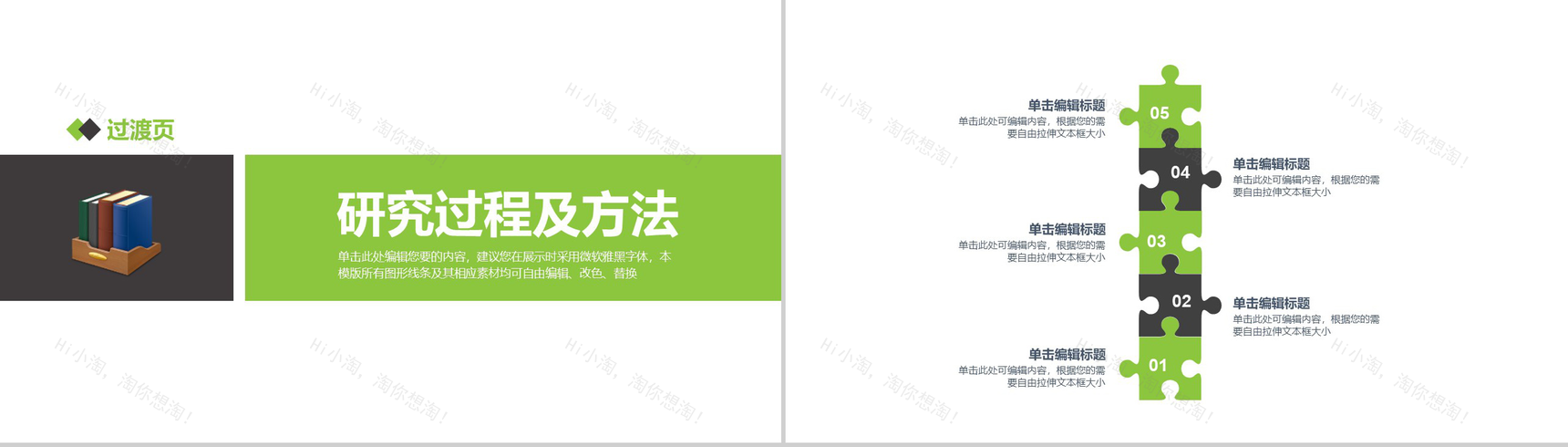 简约清新绿色化学毕业论文答辩设计PPT模板-9