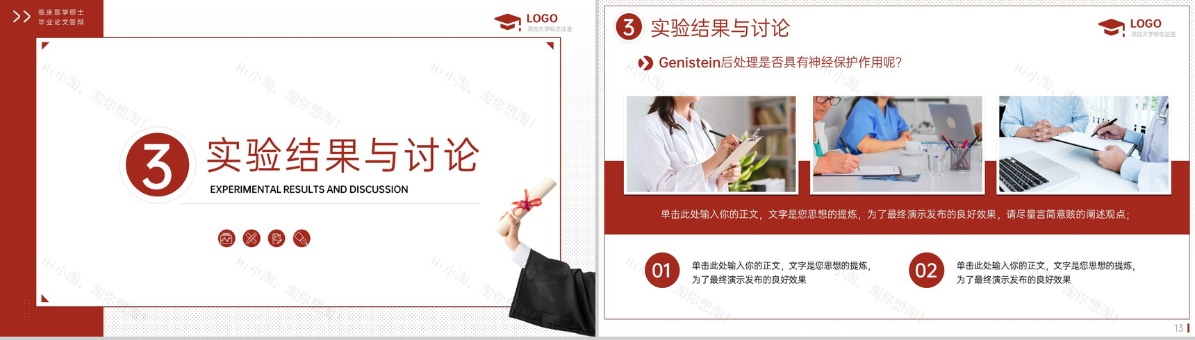 红色简约医学生硕士毕业答辩研究的背景及意义PPT模板-7