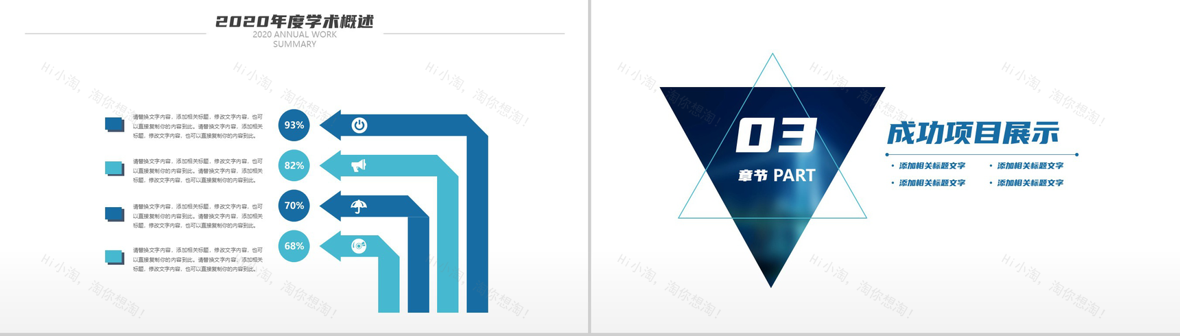 创意简约XX大学毕业论文答辩PPT模板-7