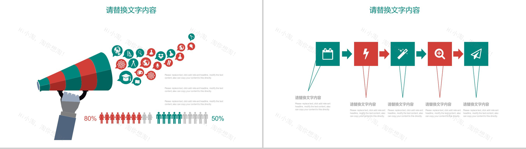 清新牙科医院牙齿口腔医学工作报告PPT模板-8
