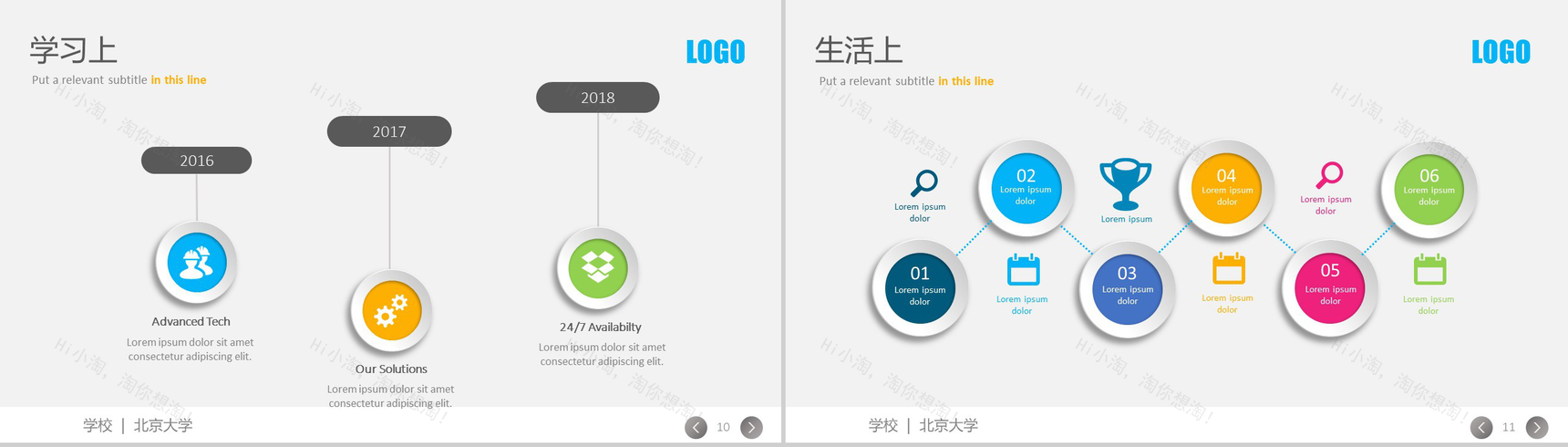 彩色动态北京大学奖学金答辩PPT模板-6