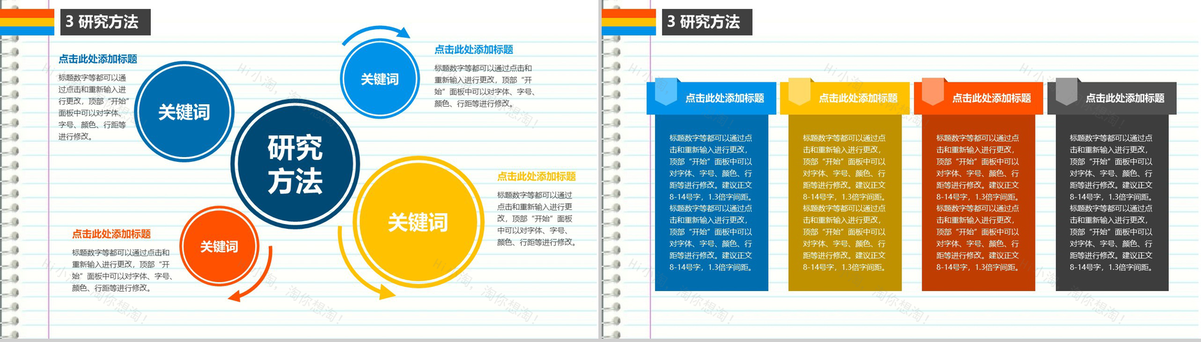 个性多彩简约毕业论文答辩PPT模板-7