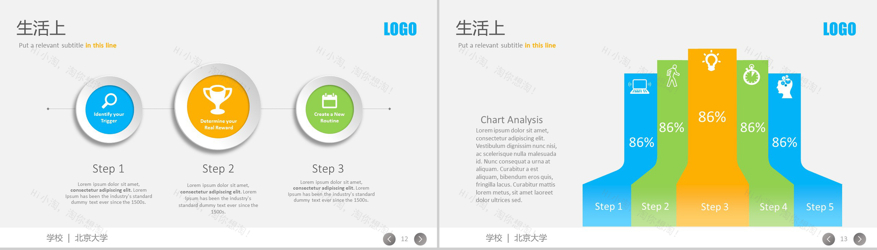 彩色动态北京大学奖学金答辩PPT模板-7