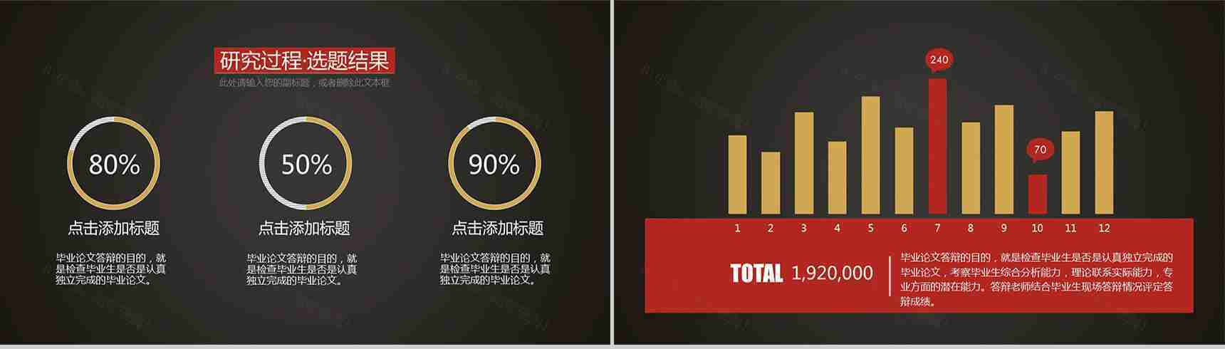精致古典毕业答辩PPT模板-9