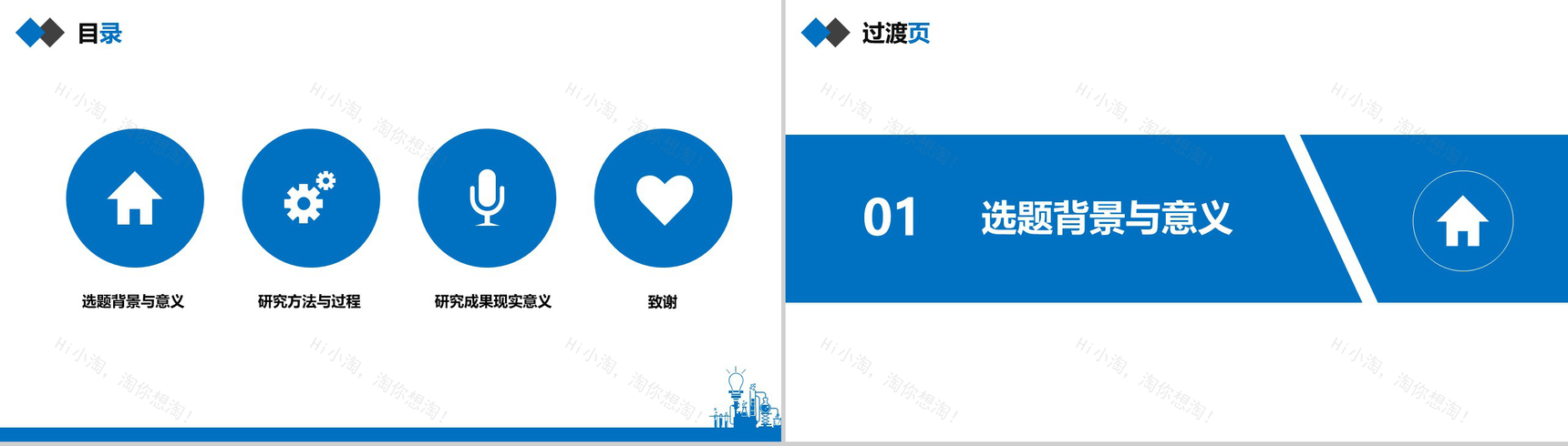 理工科化工类毕业论文答辩PPT模板-2