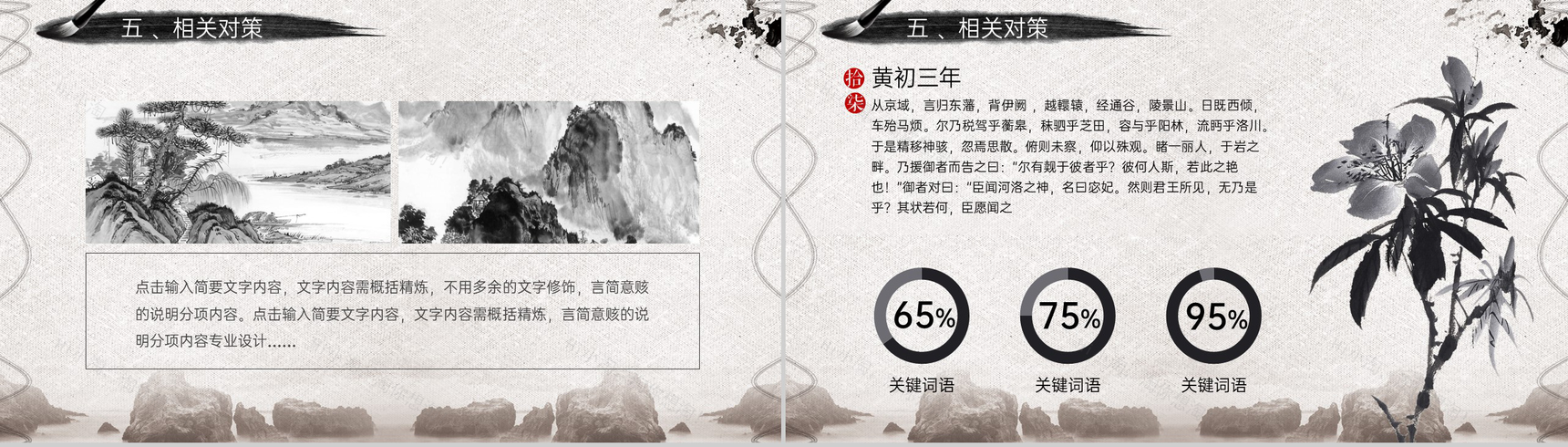 灰色简约中国风毕业论文答辩选题背景PPT模板-18