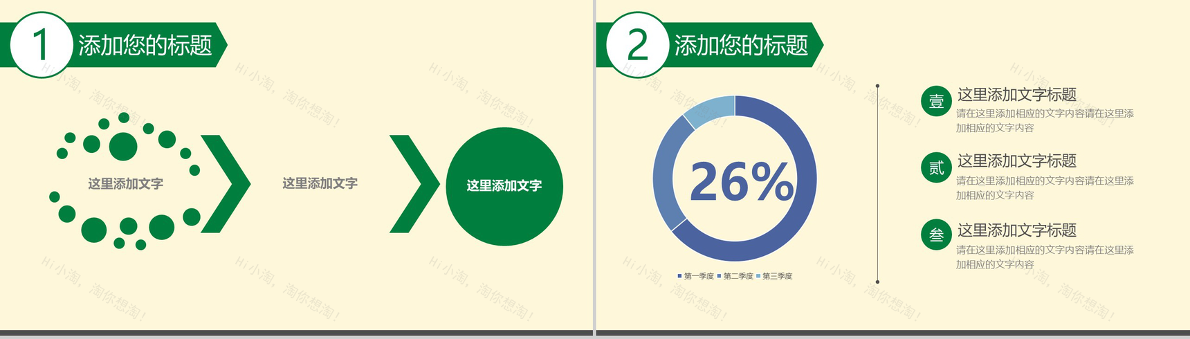 绿色简约背景毕业论文PPT模板-10