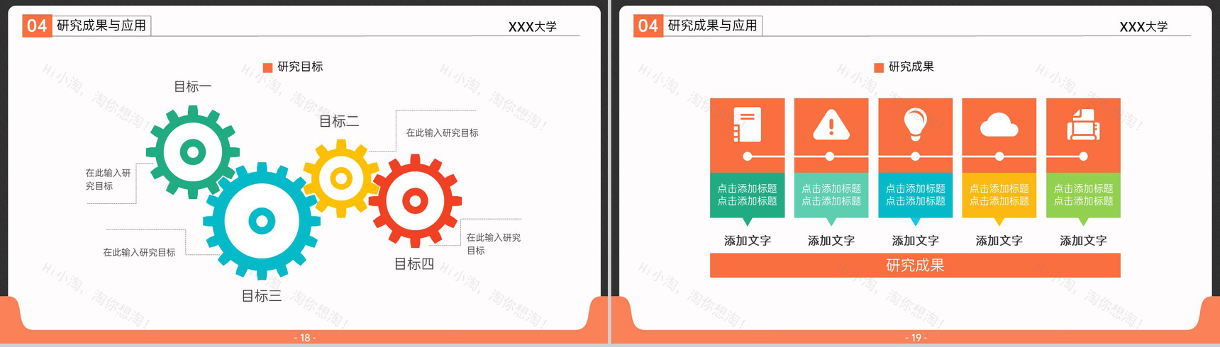 橙黑撞色大气风硕士毕业论文答辩PPT模版-10