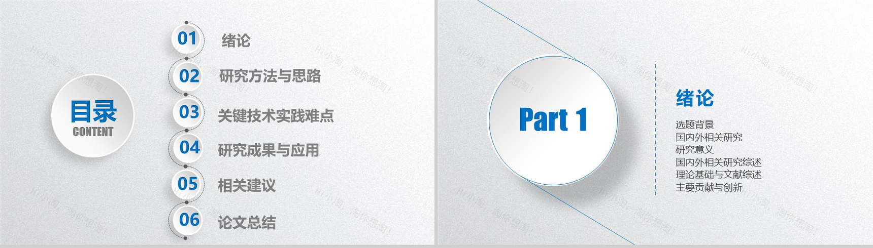 精美实用微立体毕业论文答辩PPT模板-2