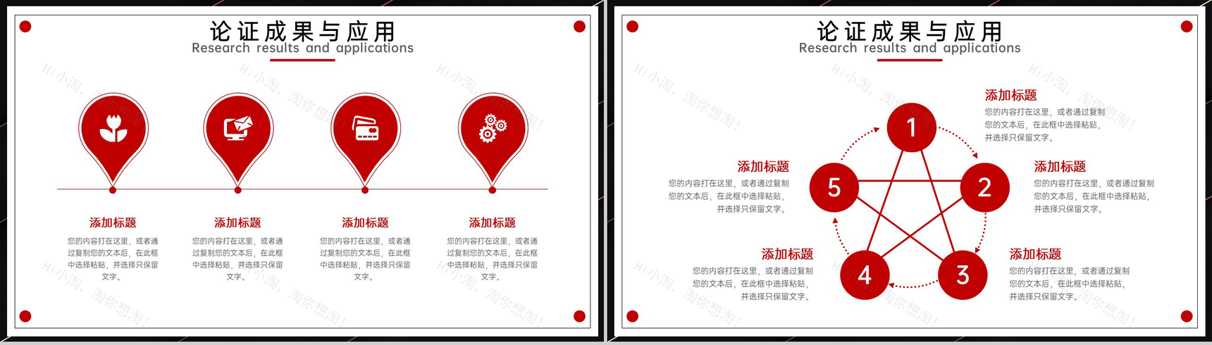 黑红撞色简约学术毕业论文答辩选题背景PPT模板-6