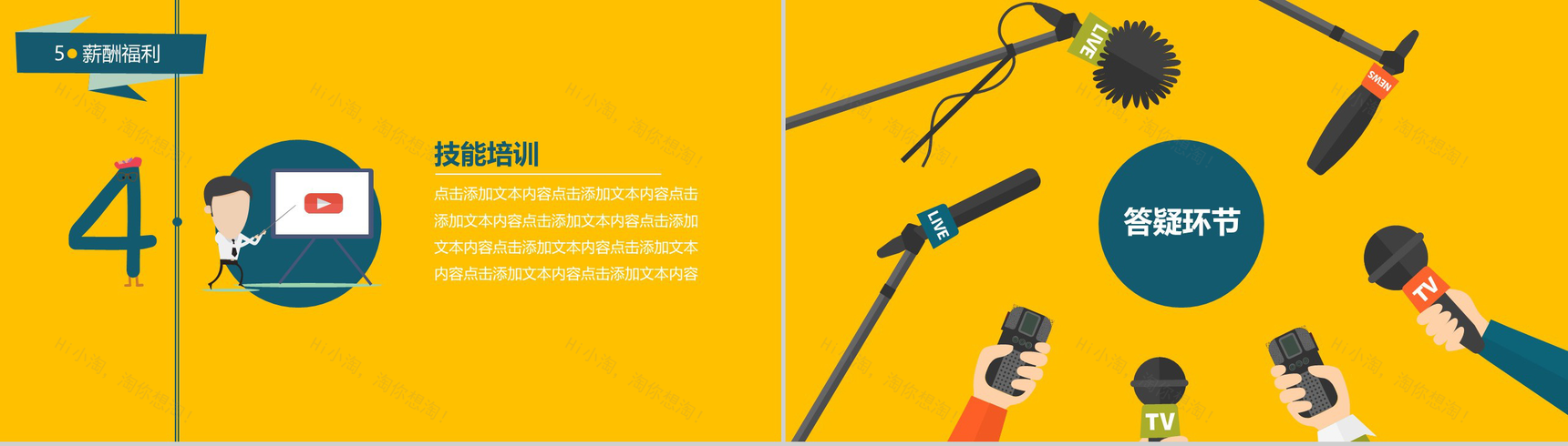 黄色大气商务公司简介校园招聘宣讲会PPT模板-9