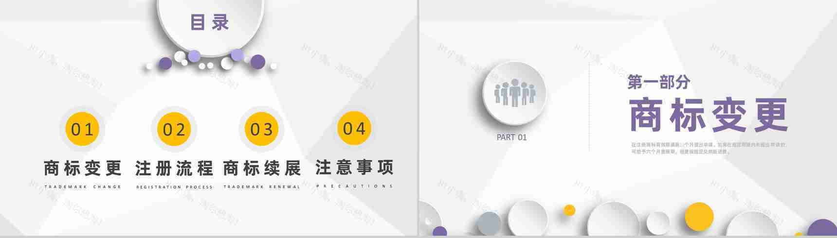 加盟企业品牌商标申请注册流程及商标续展PPT模板-2