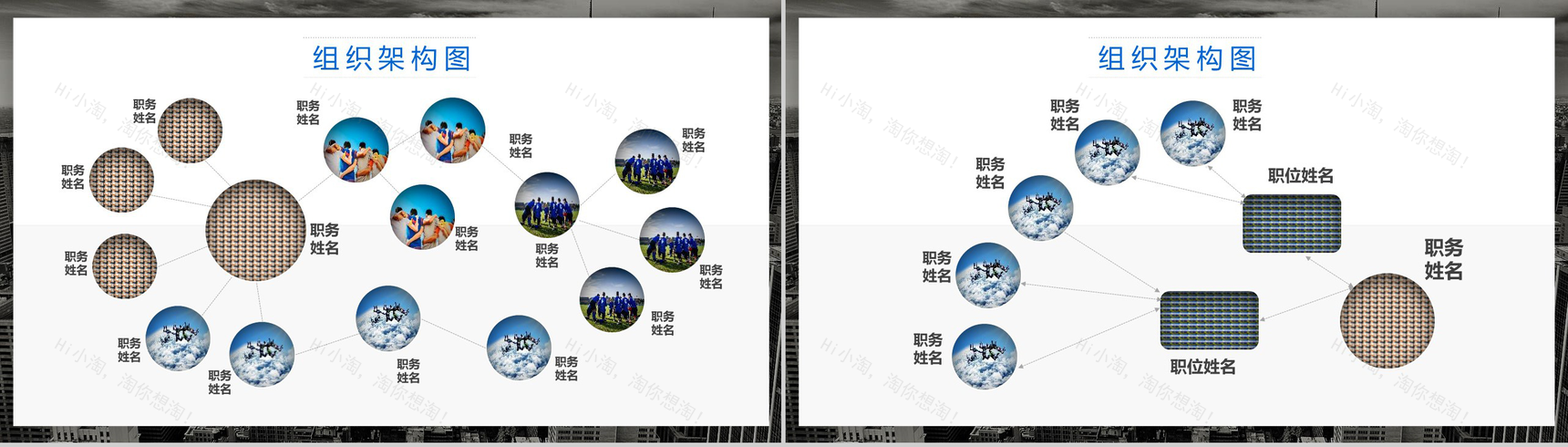 网络科技有限公司组织架构图PPT模板-12