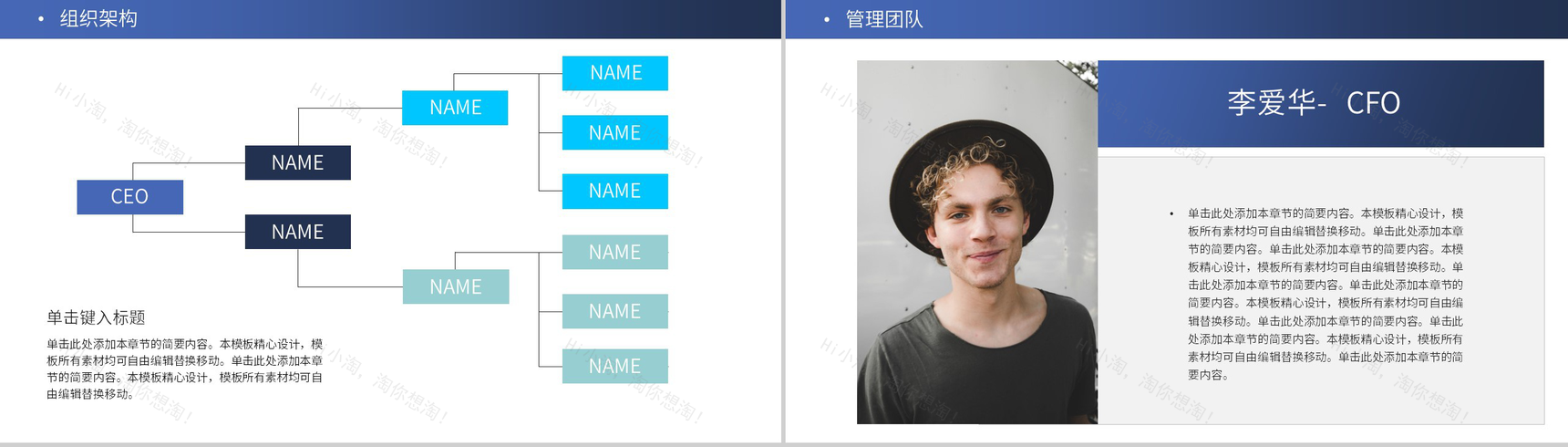 蓝色商务风企业介绍文化宣传未来发展规划PPT模板-4