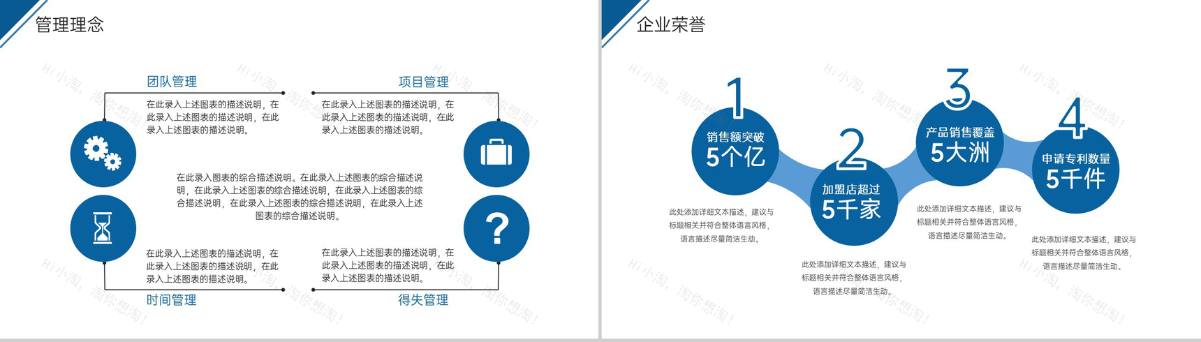 蓝色简洁企业团队介绍产品运营发展未来展望PPT模板-6