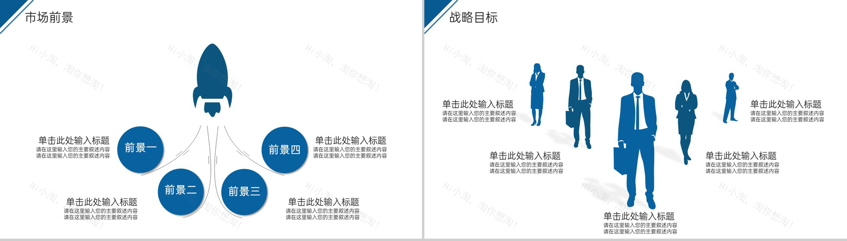 蓝色简洁企业团队介绍产品运营发展未来展望PPT模板-18