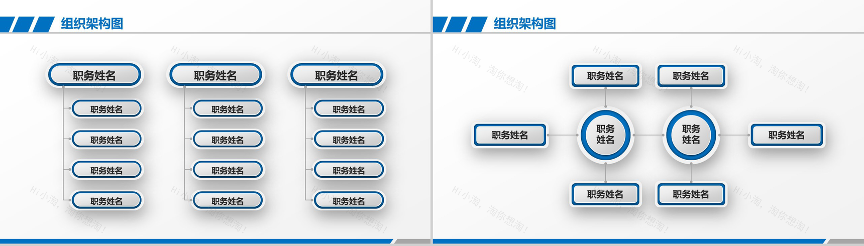 201X年企业组织架构图公司架构PPT模板-9