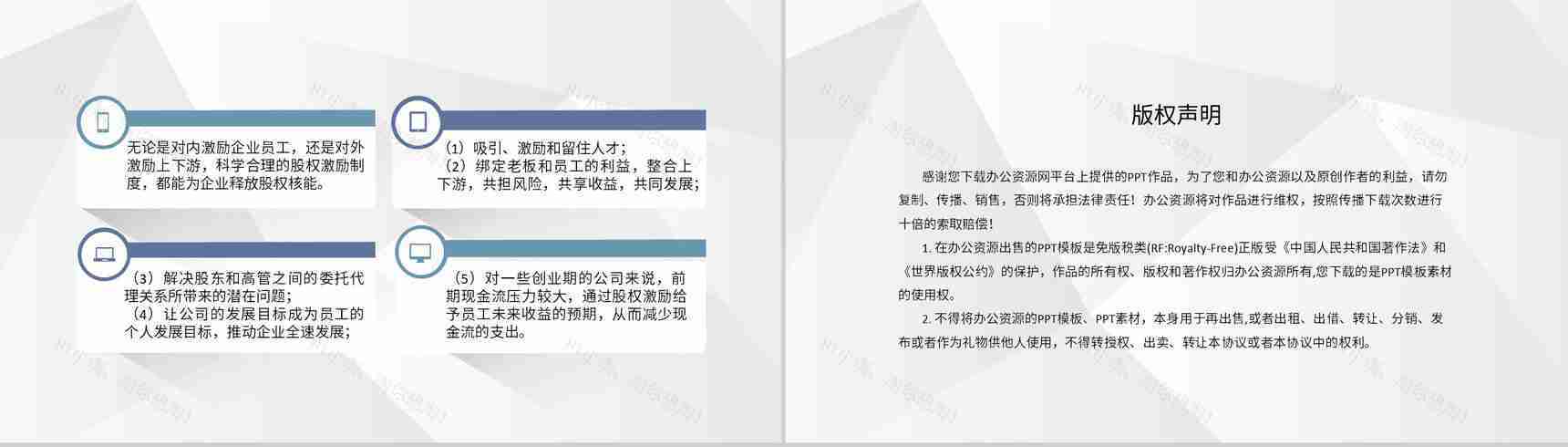 创业公司合伙人股权分配制度股权激励方案设计PPT模板-8