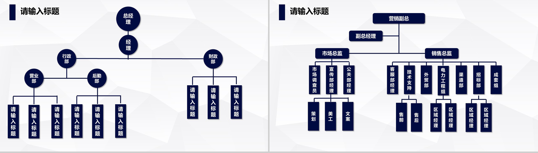 高楼大厦公司组织架构图PPT模板