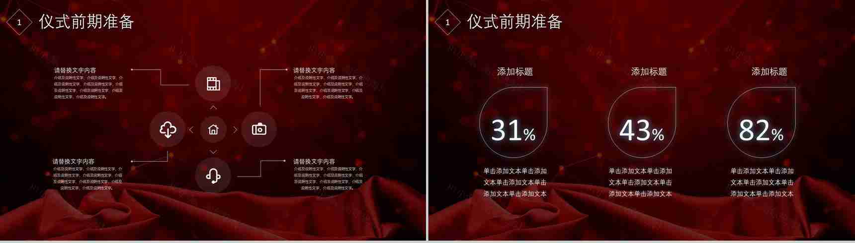 红色商务风企业项目启动仪式开业典礼PPT模板-4