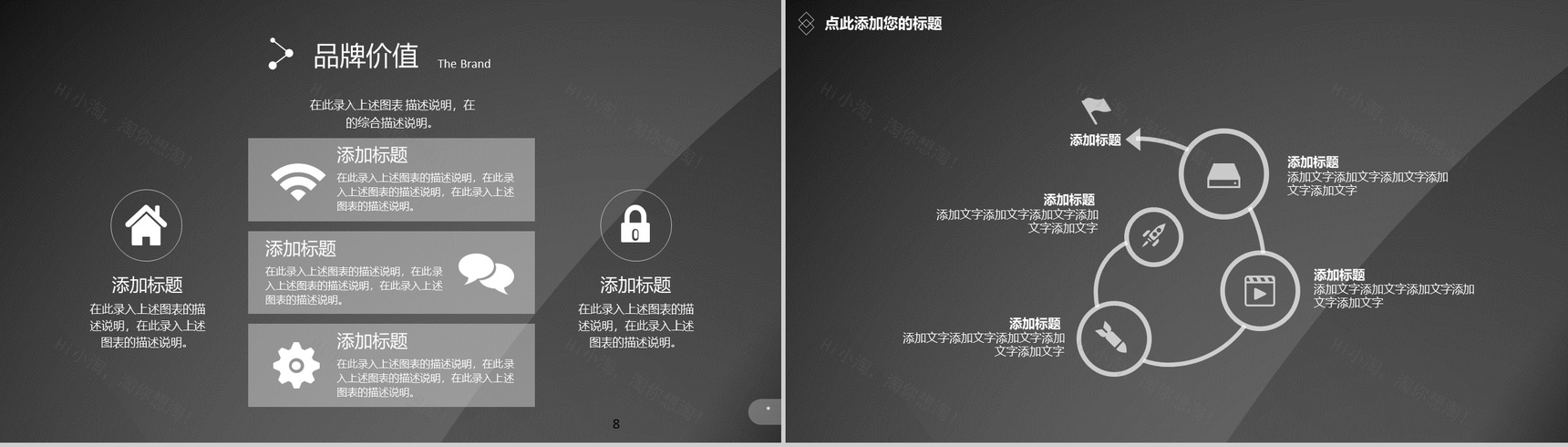 黑色简约公司介绍企业宣传PPT模板-5