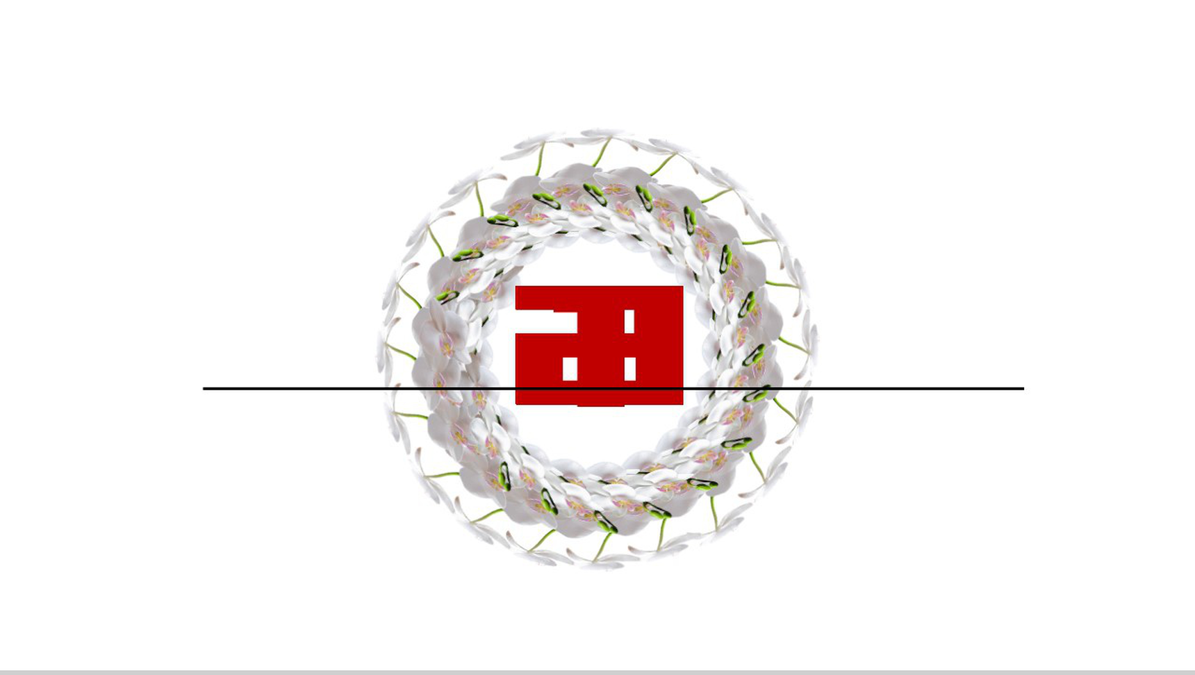 旋涡花海倒计时创意企业宣传PPT模板