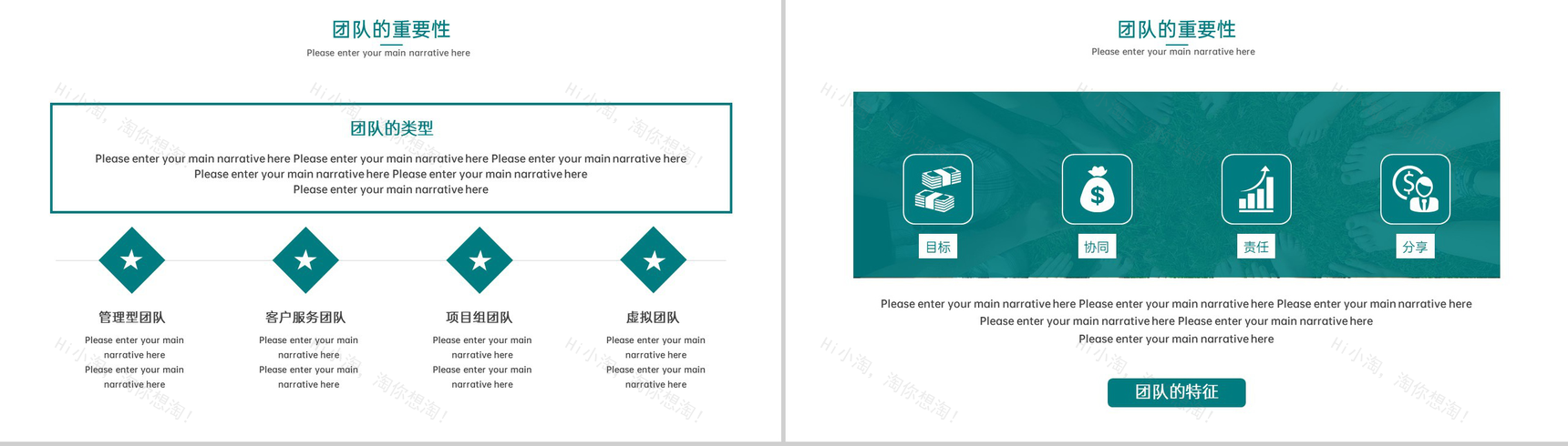 绿色简约风企业团队介绍团队建设与管理PPT模板-4