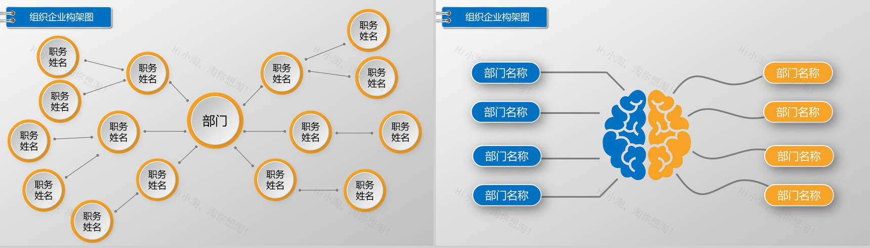 组织结构公司企业组织结构图PPT模板-10