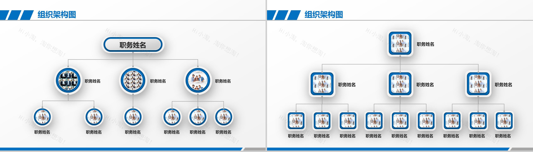 201X年企业组织架构图公司架构PPT模板-11