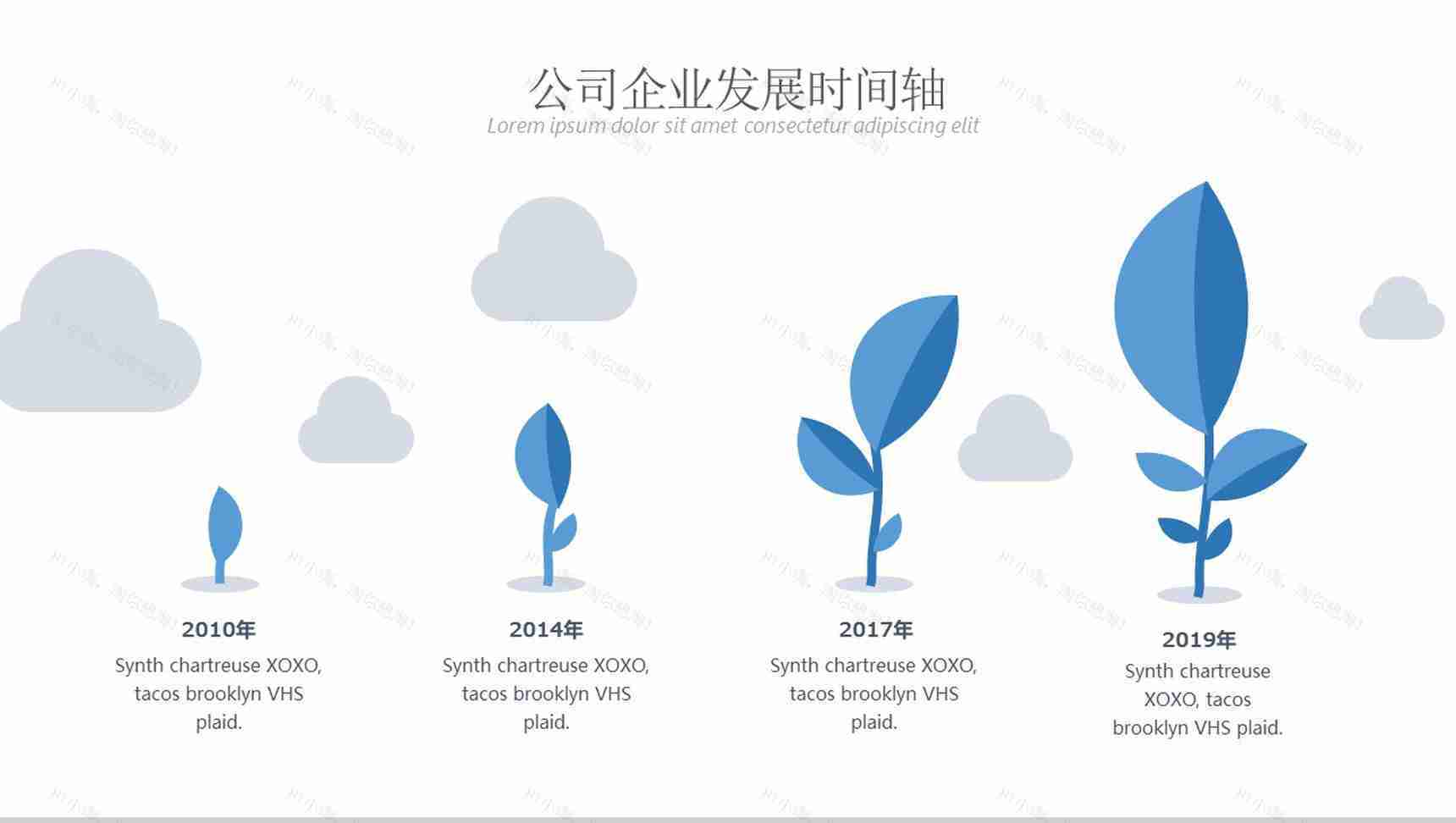 多彩商务公司企业发展时间轴PPT模板-13