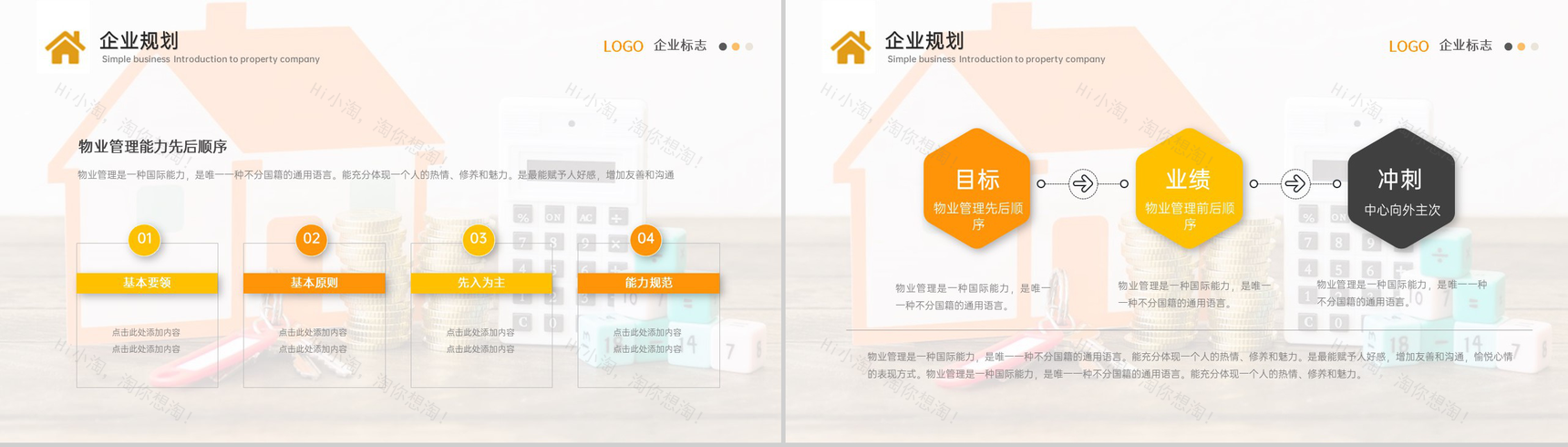 黄白撞色商务风物业公司介绍管理制度规划PPT模板-12