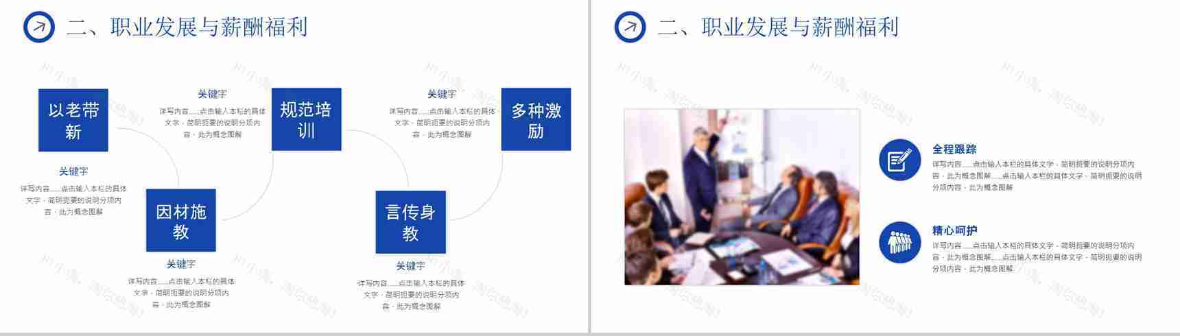 蓝白线条简约公司校园招聘宣讲会方案PPT模板-8